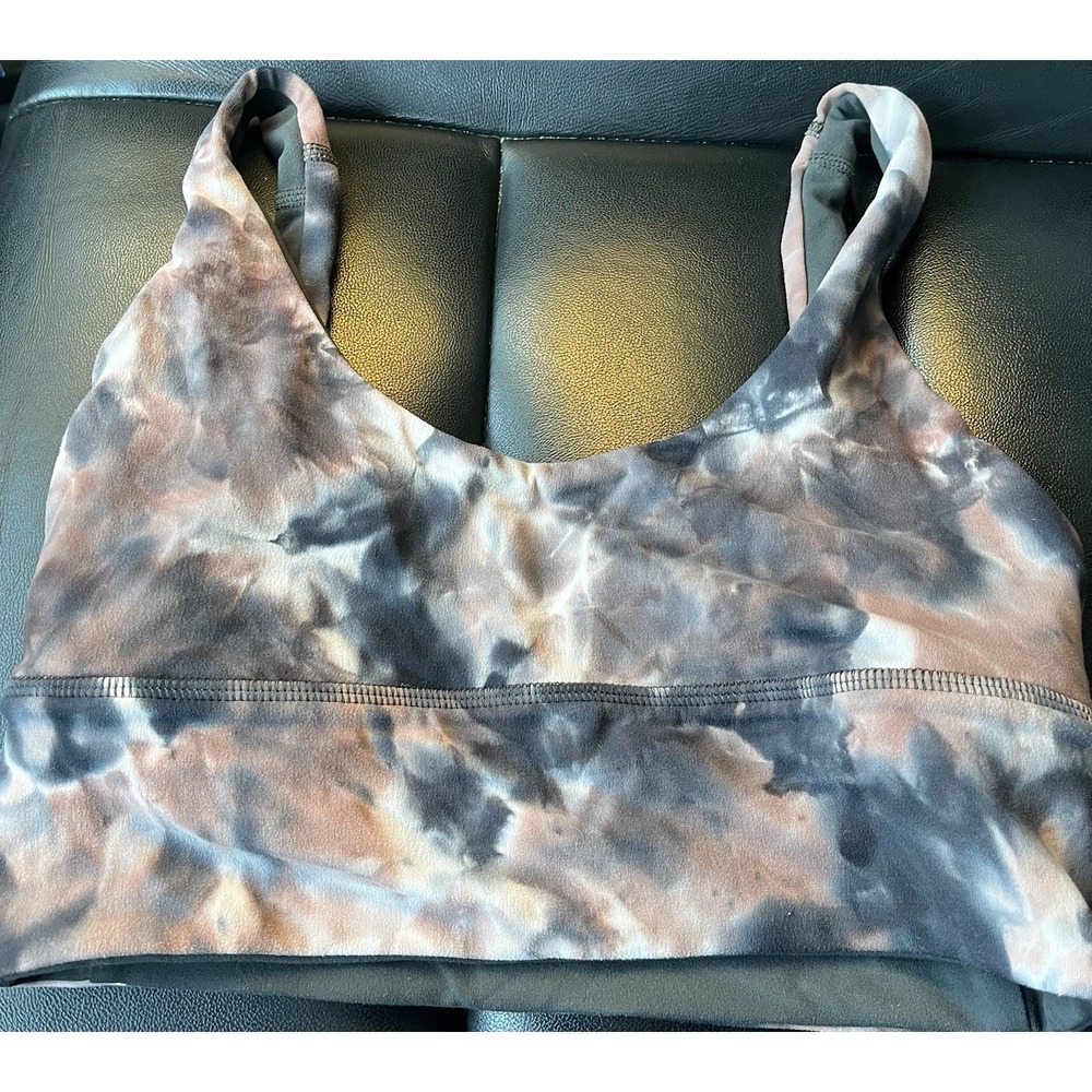 lululemon athletica Tie-Dye Sports Bra in Black, Gray, Brown